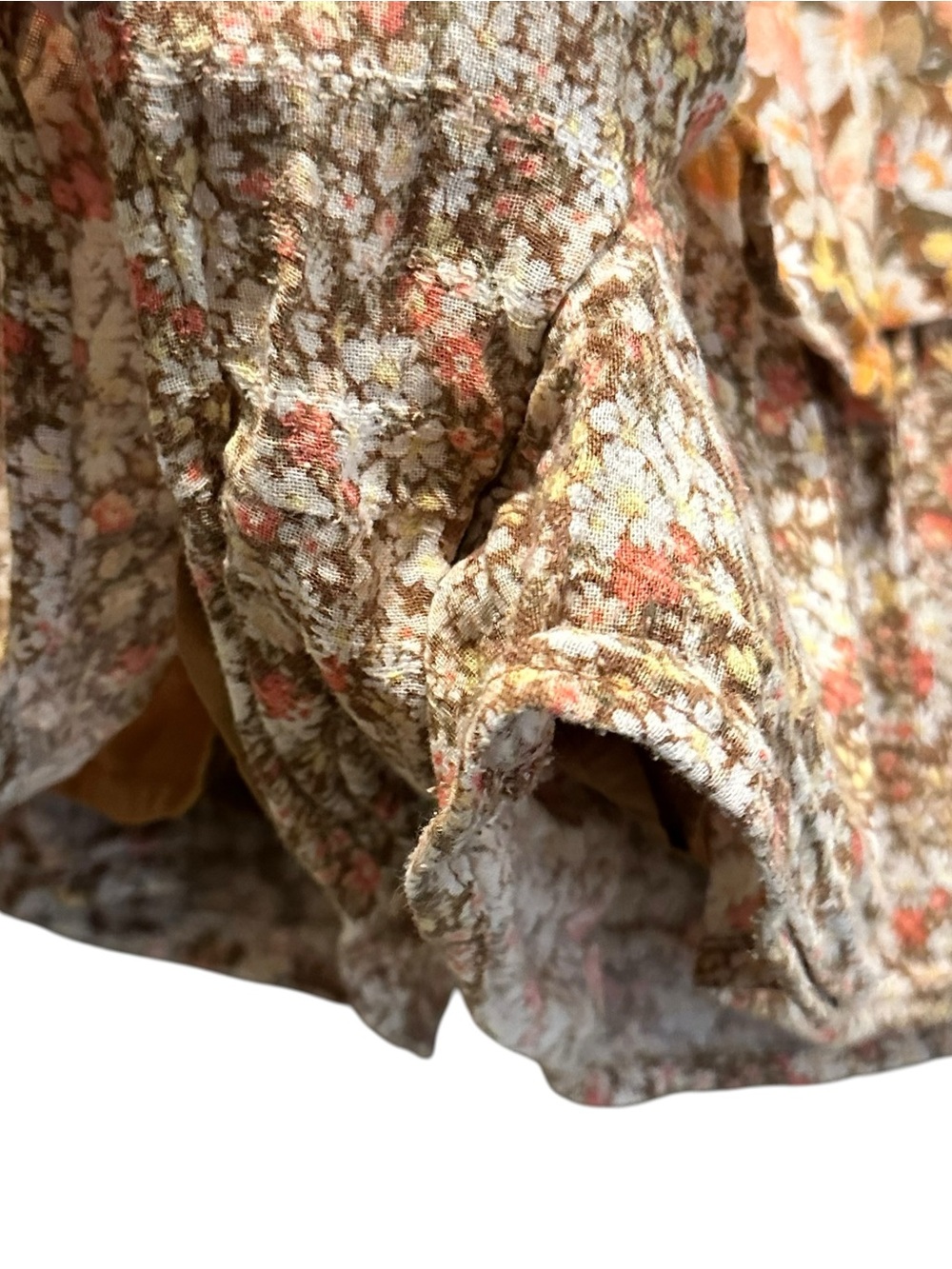 American Eagle Outfitters Ruffle Tiered Floral Pattern Print Mini Skort Medium - Picture 3 of 8